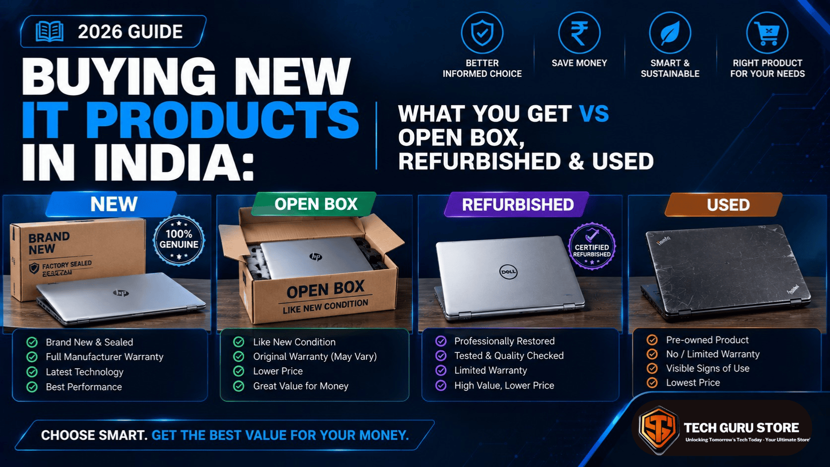 Buying New IT Products in India: What You Get vs Open Box, Refurbished & Used